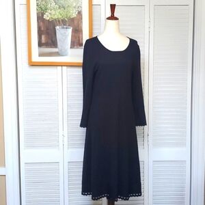 DKNY  Long Sleeve Knit Little Black Dress Size M